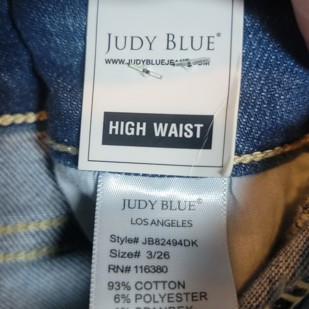 ​Judy Blue NWT Road Tripping Jeans High Waist Front Seam 3/26 4-Way Stretch - Picture 4 of 5